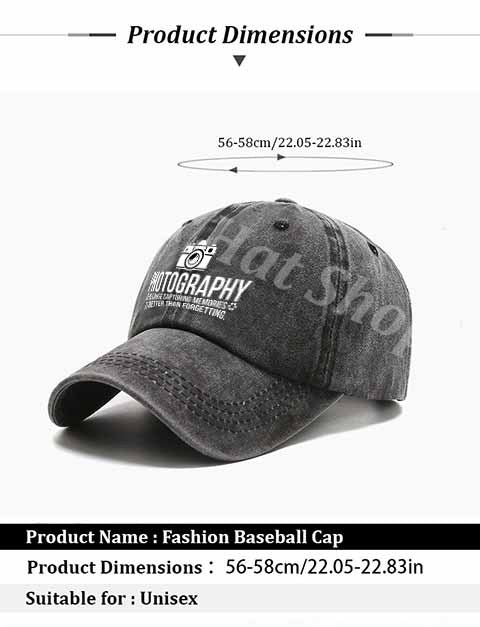 Photography Baseball Cap with White Camera Design - Lightweight Breathable Hat for Travel, Outdoor Photography, and Enthusiasts - Black/Blue/Green/Beige - Perfect Gift, Outdoor Photography Gear, Durable Construction, Travel Accessory