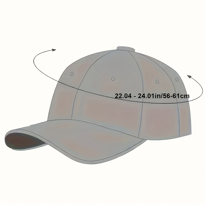 Adjustable Baseball Cap with Cartoon Bear and Crown Print, Suitable for Outdoor Travel, Camping, Sunny Activities, Parties, and Unisex Hip-hop Style