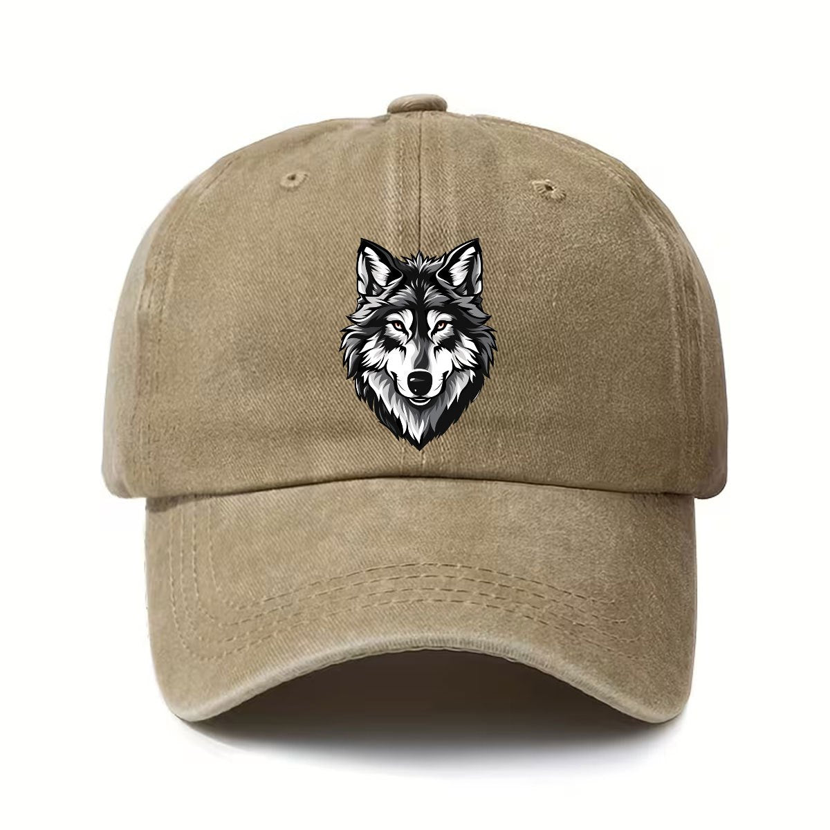 A Stylish And Easy-To-Match Printed Husky Baseball Cap, Suitable for All Genders. It Features a Classic Vintage Wash Effect And a Lightweight Curved Brim Design, Making It Perfect for Outdoor Activities And an Ideal Choice for Vacations, Travel, And