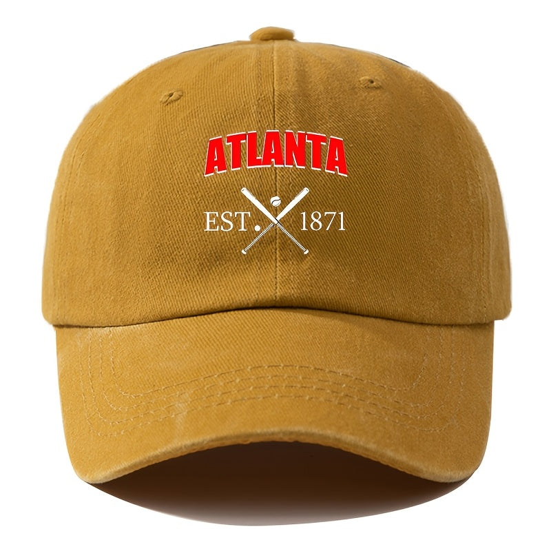 A Unisex Men's Baseball Cap with Cartoon Print, Adjustable and Stylish, Suitable for Outdoor Camping, Hiking, and Fishing