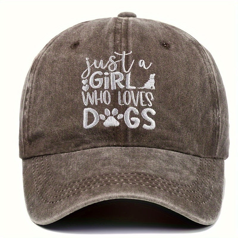 Embroidered Letter Washed Baseball Cap, All-Season Suitable, Unisex Trucker Hat, Breathable And Adjustable Golf Cap, Women'S Summer Fashion Curved Brim Cap, Men'S Y2K Couple'S Hat
