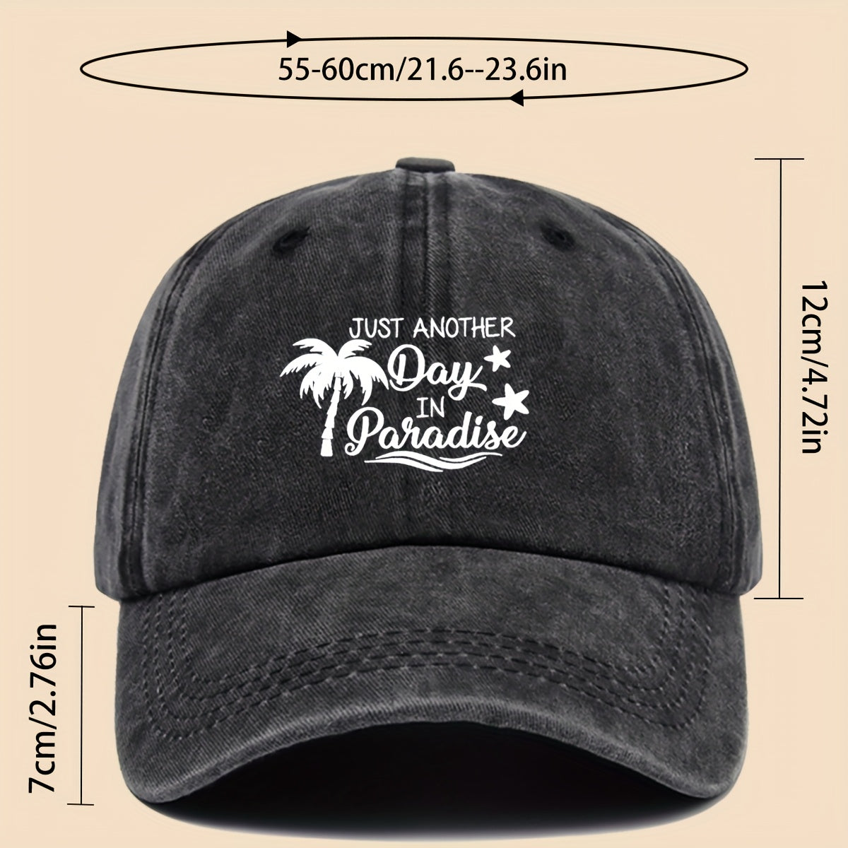 1 Stylish Coconut Beach Fun Print Baseball Cap, Suitable for All Seasons, Adjustable for Both Men and Women. Comfortable and Breathable Sun Hat, Suitable for Outdoor Sun, Parties, Hiking, and Cycling, Making It the Perfect Accessory for Bo