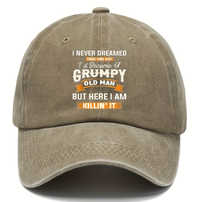 Cool Hippie Curved Brim Baseball Cap, Wake Up Sexy Hell Print Imitation Old Trucker Cap, Casual Casual Outdoor Sports Rebound Cap