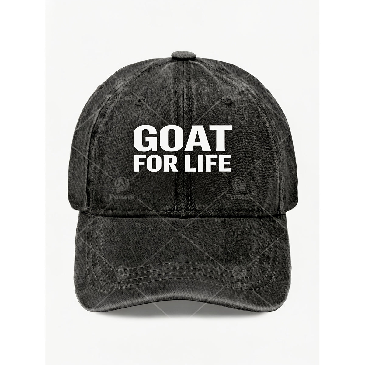 GOAT for Life Baseball Cap Vintage Style Motivational Quote Hat for Men Women Streetwear Casual Anniversary Gift