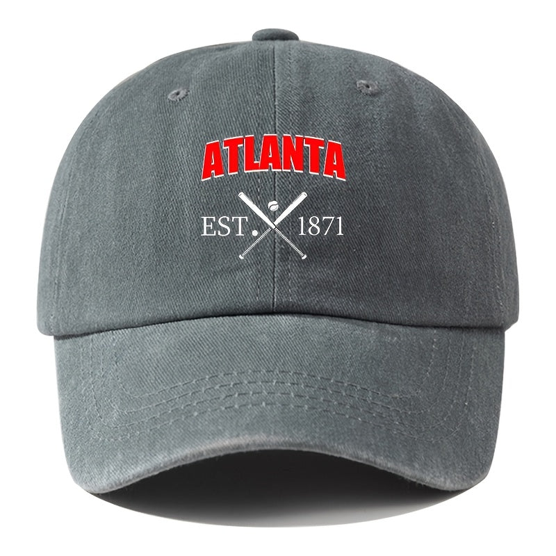 A Unisex Men's Baseball Cap with Cartoon Print, Adjustable and Stylish, Suitable for Outdoor Camping, Hiking, and Fishing