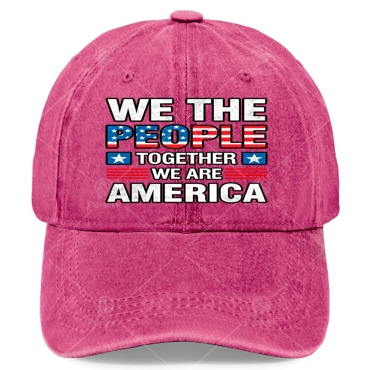 Together We Are America US Flag Vintage Baseball Hat Unisex Vintage Washed
