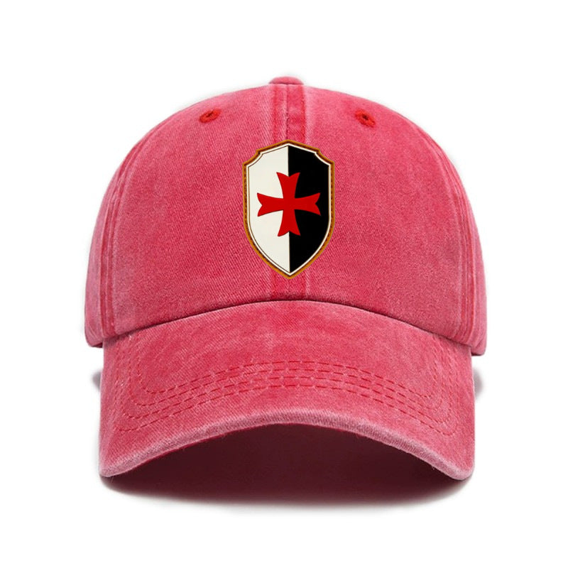 1 Washed Distressed Printed Baseball Cap, Adult Trendy Outdoor Universal Fashion Printed Baseball Cap, Unisex Versatile Washed Distressed Soft Top Sun Baseball Cap