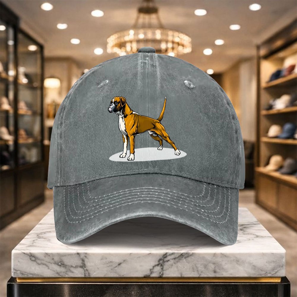 Versatile Casual Boxer Dog Baseball Cap with Adjustable Design, Suitable for Outdoor Sports And Everyday Casual Wear, a Casual Street Hat for Casual Outfits
