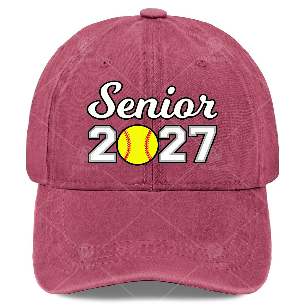 2027 Softball Graduating Class Graduation Cap, Unisex Fashionable Style
