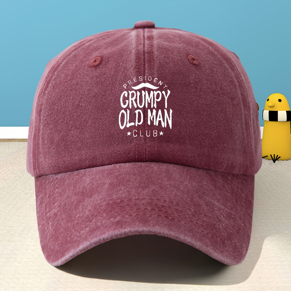 Adult Unisex Printed Baseball Cap Men Women Classic Washed Distressed Vintage Duckbill Cap Outdoor Casual Sports Streetwear Vacation Hat Individual Street Rock Rap Hip-Hop Cap Soft Comfortable Sweat-Absorbing Adjustable Hat