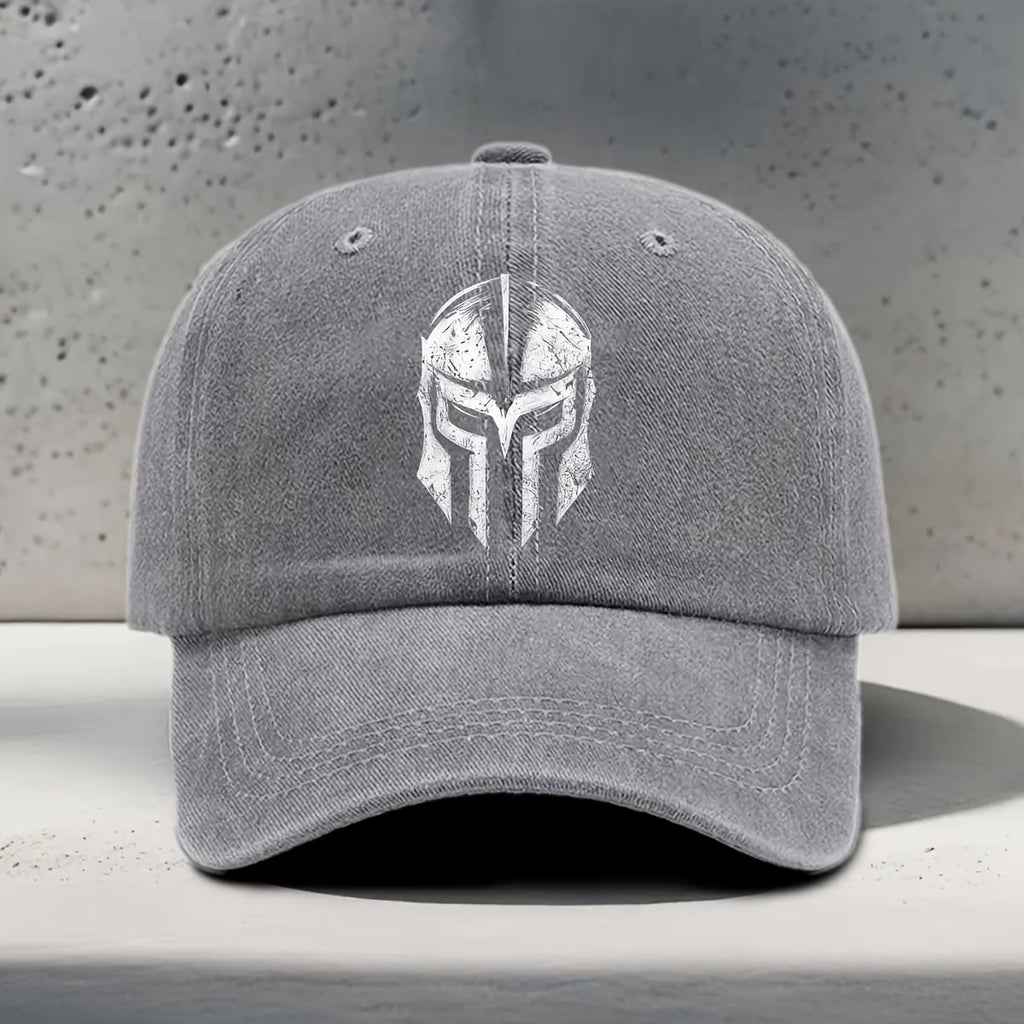 Women'S Baseball Cap, Spartan Warrior Element Pattern, Conveying The Concept of Power And Courage, Classic Retro, Street Trendy, Unisex Duckbill Hat, Suitable for Ancient Greek Theme Parties, Historical Cultural Events, Daily Outing Outdoor Sports