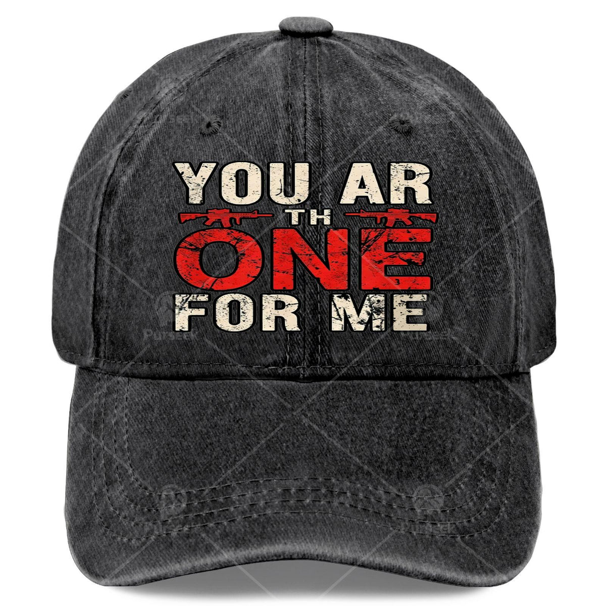 You'Re The One I'M Looking For, Unisex Baseball Cap, Low-Key Style, Washed And Distressed