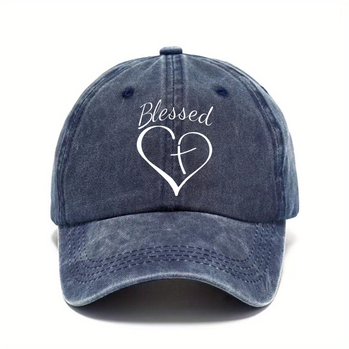 Baseball Cap Printed Washed Distressed Dad Hat Lightweight Solid Color Adjustable Sun Hat for Men And Women