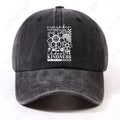 Men' & Women' Vintage Washed with Chest Floral Graffiti Print - Unisex Front Positioning, Machine Washable Hat Suitable for Home, Commuting, Campus, Sports, Parties, Casual Wear - Trendy Gift Choice