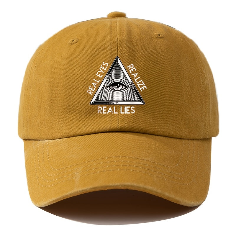 A Men'S Baseball Cap with Cartoon Print, Adjustable, Fashionable And Versatile, Suitable for Outdoor Camping, Hiking, Fishing
