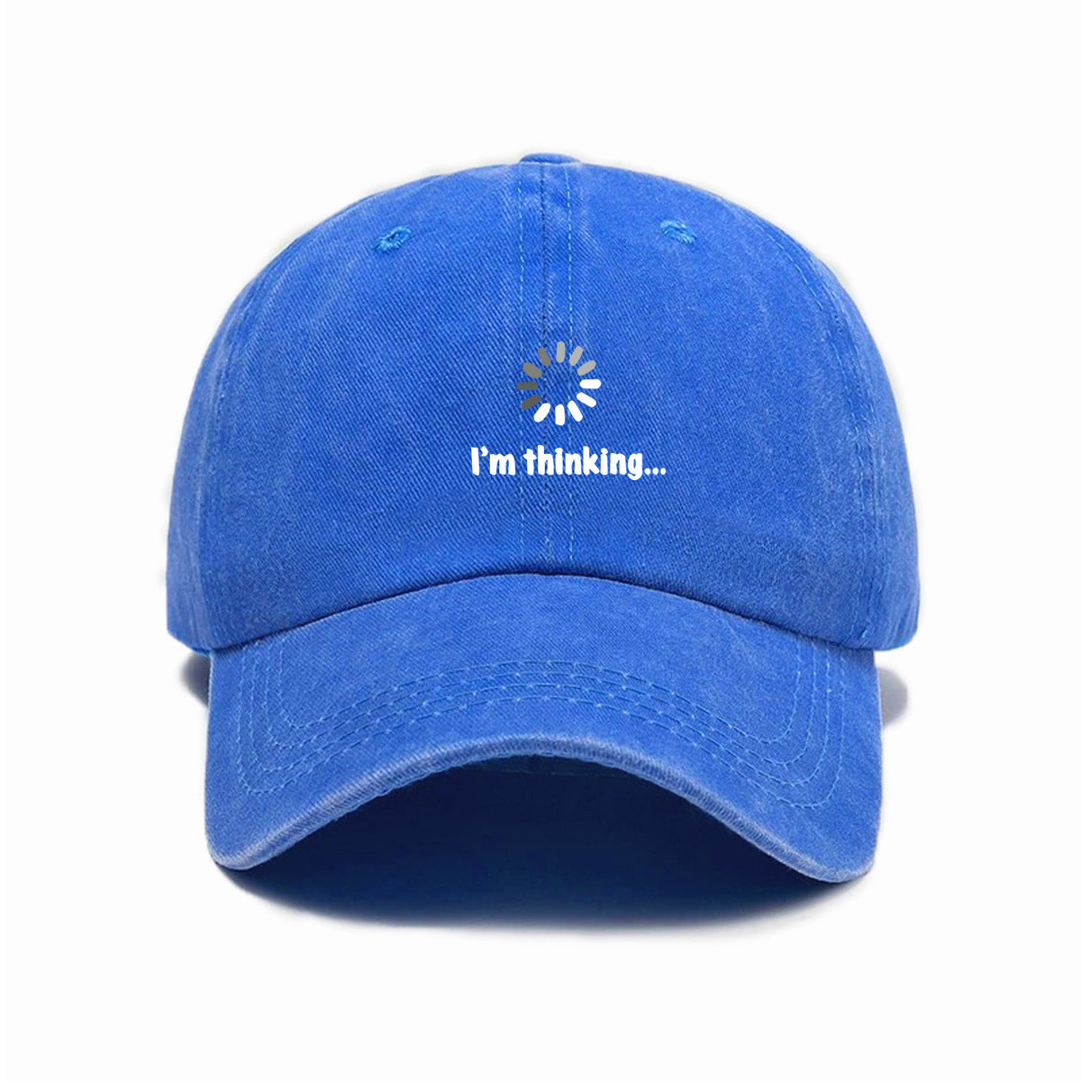 Unisex Cross-Border Versatile Fashion Trend Symbol Print Washed Distressed Soft Top Sun Visor Baseball Cap