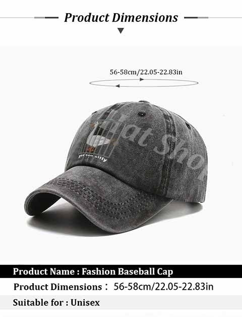 Funny Goose Cage Print Baseball Cap - Realistic Goose, Casual & Hat for Back-to, Graduation Parties - Hand Washable (Bird Escape Pattern) - Daily Wear Accessory