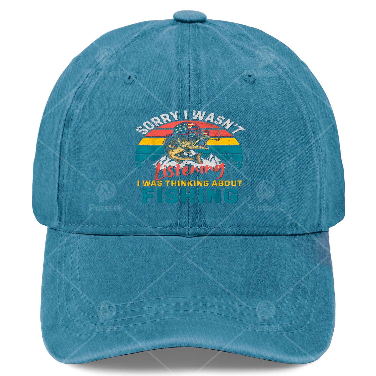 Sorry, I Wasn't Paying Attention. I Was Thinking About a Fishing Baseball Cap, Unisex Style