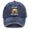 Men'S Relaxed Beer Baseball Cap - Featuring Prints of "Don'T Worry" And "Beer Happy" Along with a Beer Mug Design, Ideal for Casual Outfits, Outdoor Events, And Camping, This Playful Cap Is a Sturdy Head Accessory