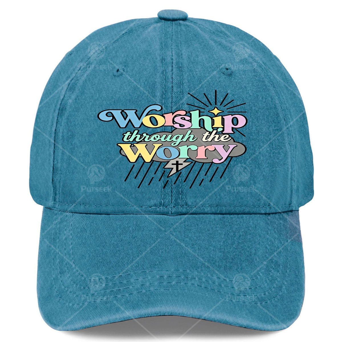 Christian Faith Baseball Cap with Prayer & Verse - Adjustable Unisex Religious Cap Suitable for Men & Women, Machine Washable Cap for Church, Daily Worship, Prayer Meetings, Pull String Closure, Prayer Token Gift