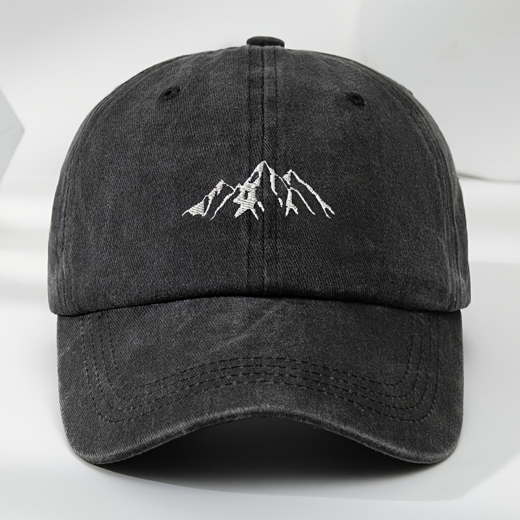 Men'S Summer Casual Washed Baseball Cap, Lightweight Adjustable Outdoor Sun Hat for Everyday