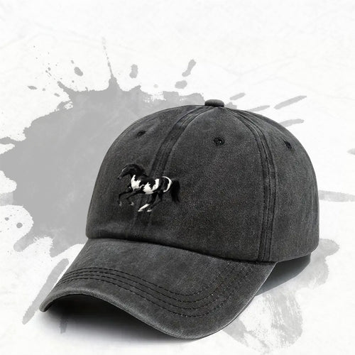 1P 1pc, Adjustable Baseball Cap with Horse Head Print, Lightweight Printed Women's Hat, an Ideal Gift for Weddings, Parties, and Birthdays, a Trendy Men's Cap