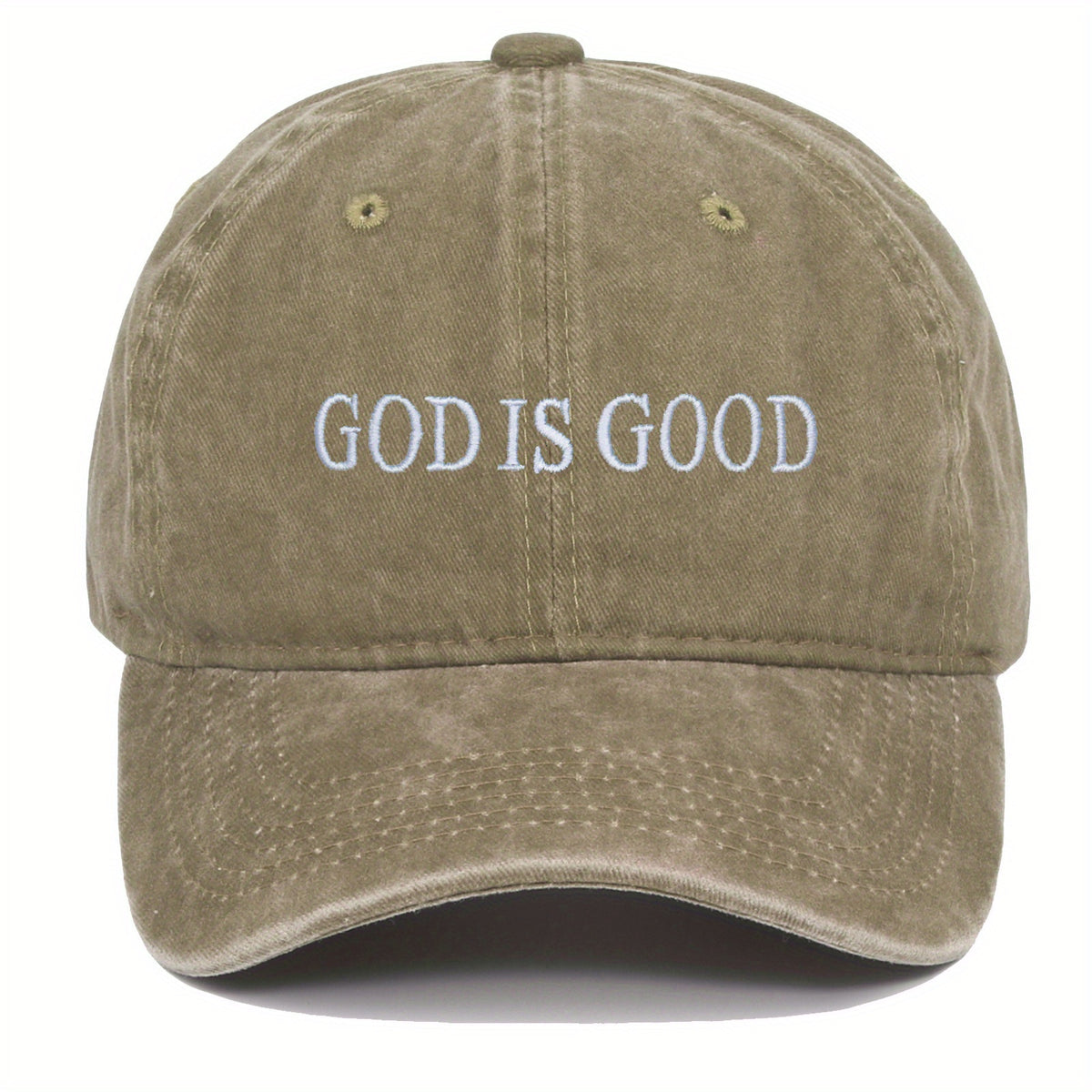 GOD IS GOOD Letter Embroidery Casual Daily Adjustable Baseball Cap