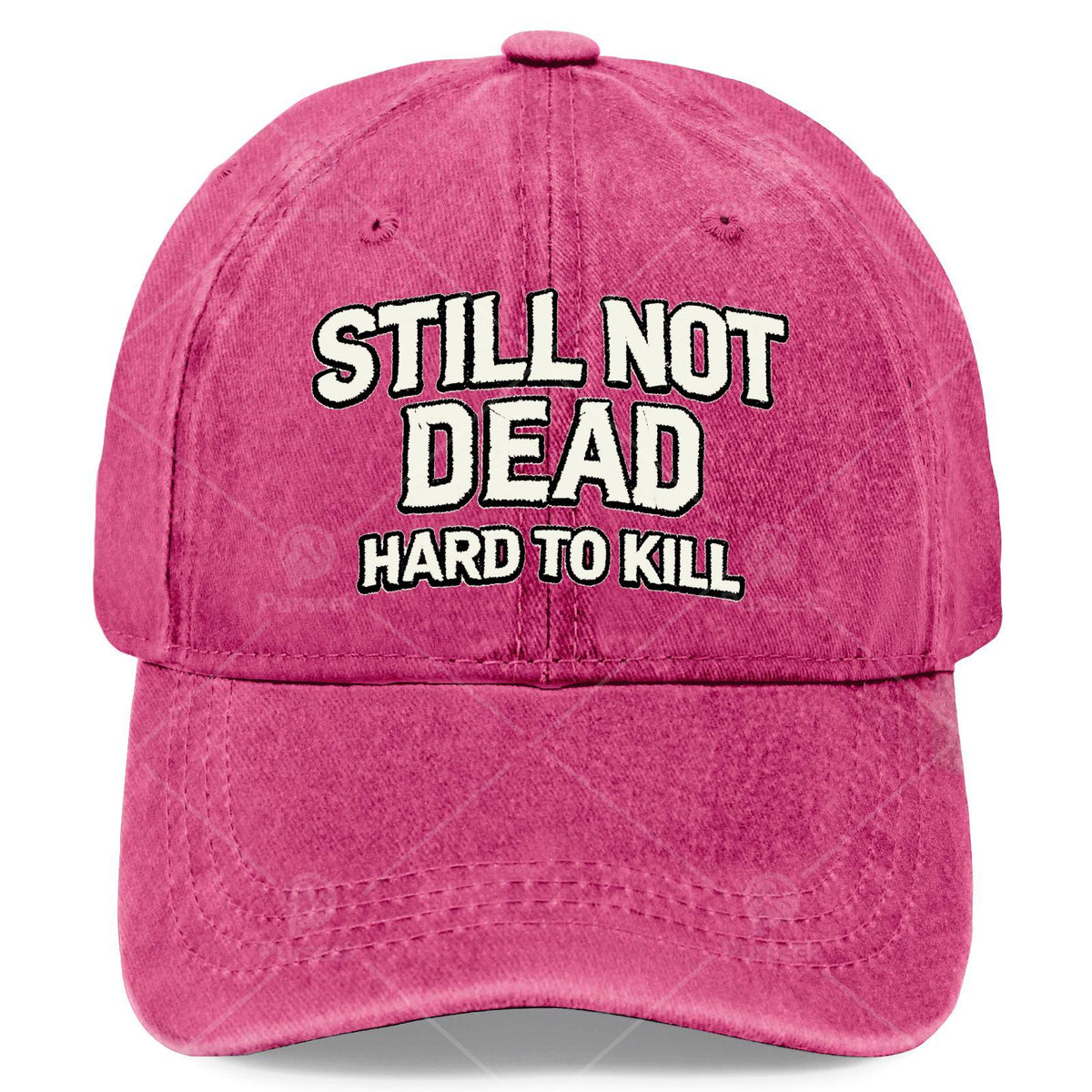 Still Not Dead Retro Baseball Cap for & - Vintage Washed Distressed Unisex Hat with Full-Body Iconic Print, Suitable for Christmas, Games, 4th of Events - Lightweight Round Cap