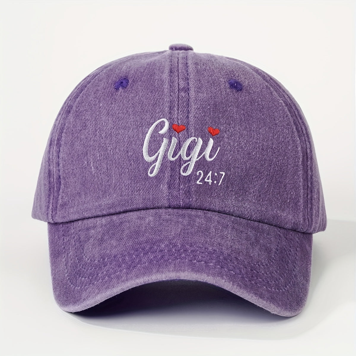 1pc GIGI Washable Baseball Cap, Unisex Trucker Hat, Breathable And Adjustable Golf Cap, Women'S Summer Fashion Curved Brim Cap, Unisex Y2K Couple Style