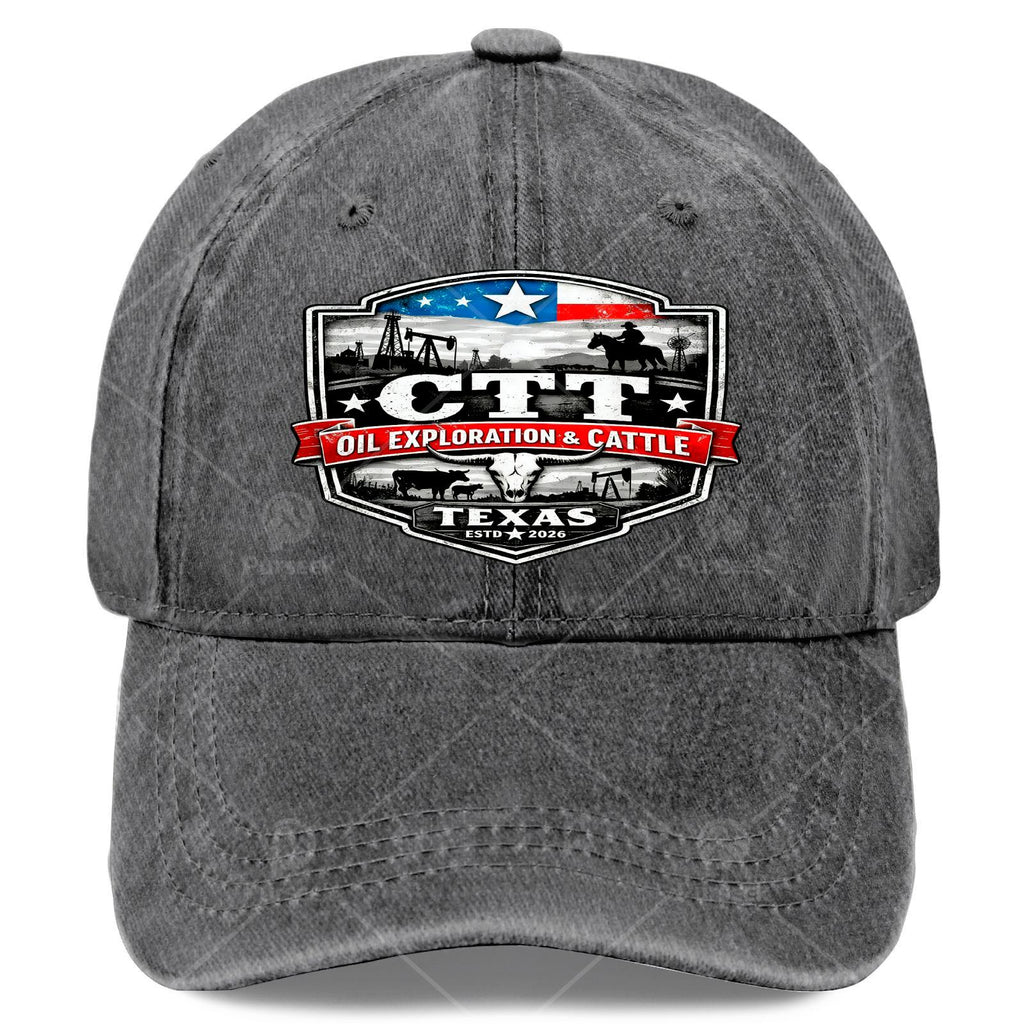 Unisex Soft Baseball from The MTEX Landman Series Featuring The CTT Oil Exploration Cattle Badge