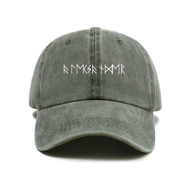 Distressed Printed Baseball Cap Adult Hot Selling Trendy Printed Vintage Distressed All-Match Men Women Water Wash Baseball Cap Outdoor Sunshade Cap