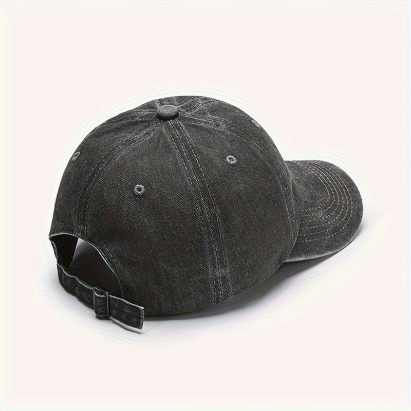 Adjustable Eagle Print Baseball Cap - Stylish Dark Blue Hip-Hop Sun Hat, Sun Cap | Eagle Design | Durable Headwear