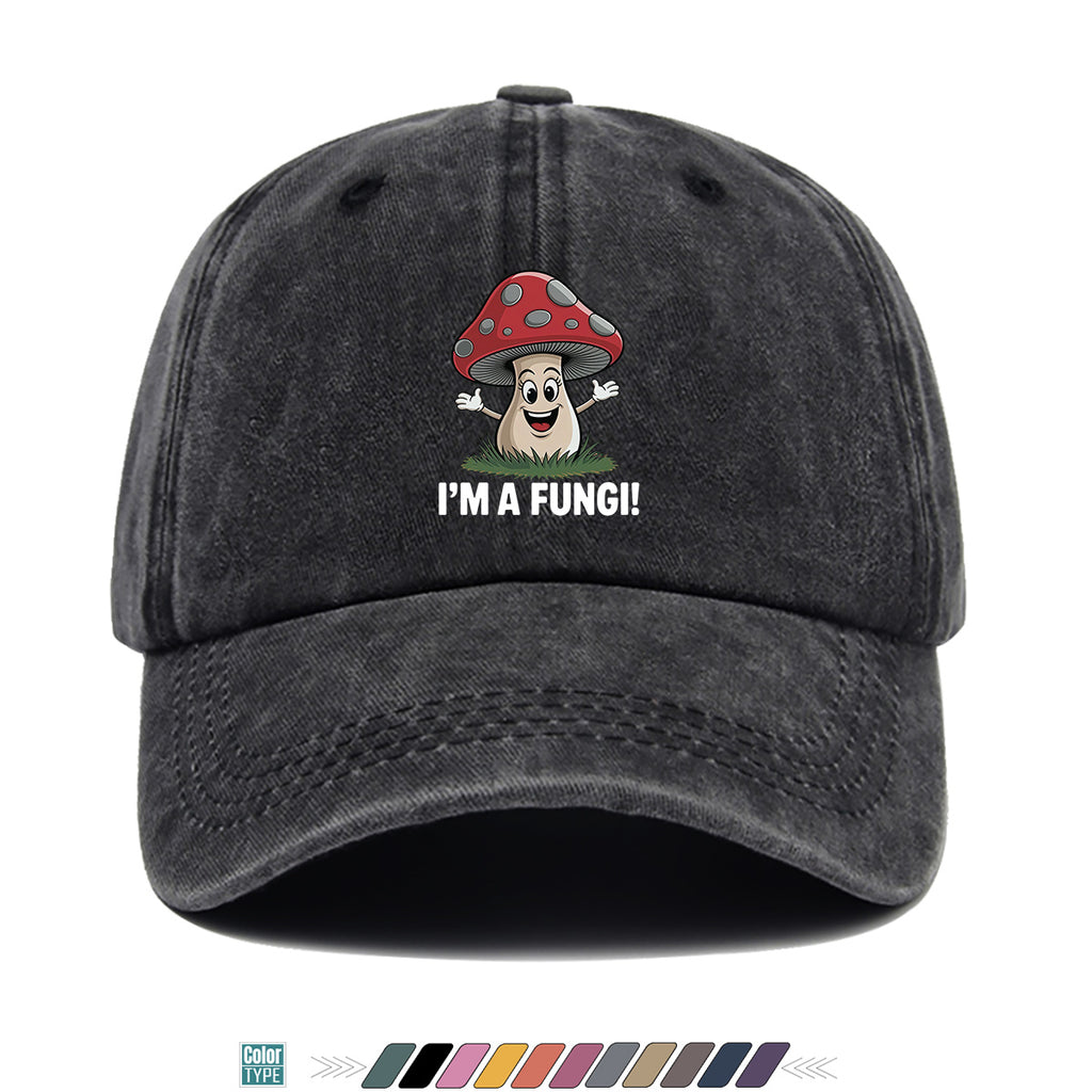 1pc Cartoon Mushroom Joyful Face Print Baseball Cap, Cute Red Mushroom with Gray Dots Hat, Comfortable and Breathable Sun Hat, Stylish, Fun, and Unique, Unisex Adjustable Baseball Cap, Casual Hat, Couple's Outing Hat, Suitable for Daily Shopping