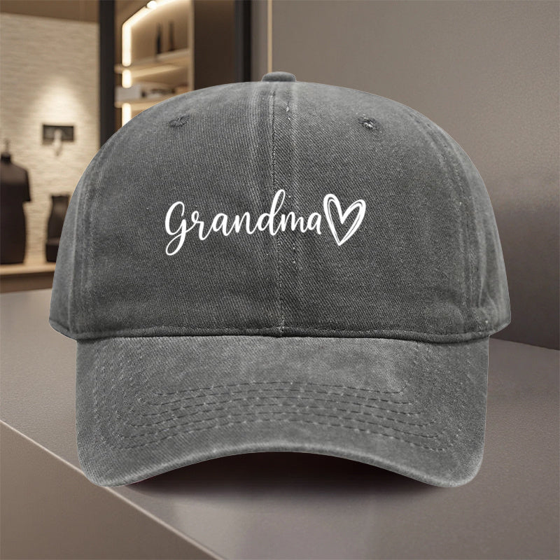 An Adjustable Baseball Cap Featuring 'Grandma', Made from Lightweight with a Printed Design. It'S an Ideal Choice for Weddings, Parties, Music Festivals, Bachelorette Parties, Birthday Gifts