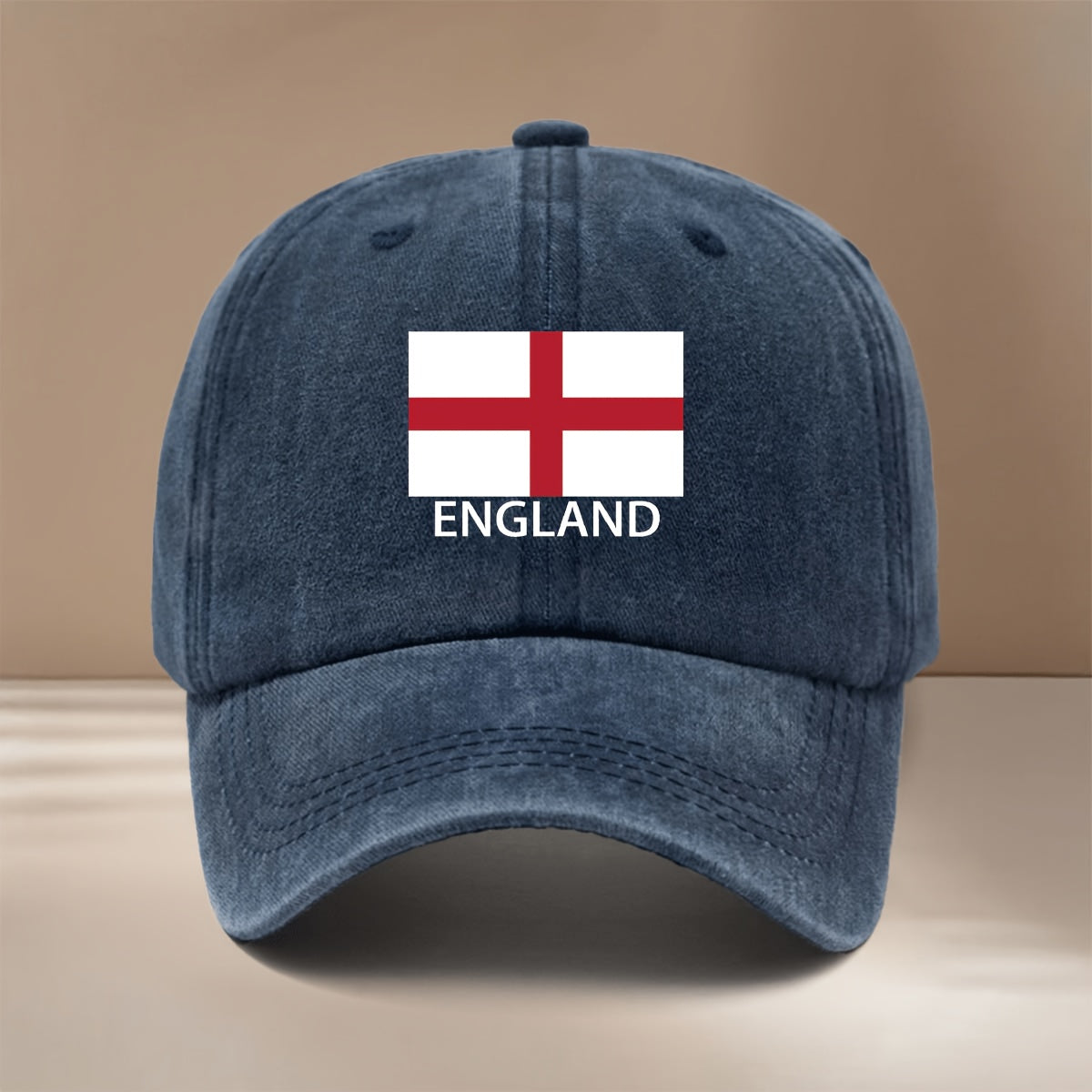 ENGLAND Letter Flag Printed Pattern Baseball Cap All Seasons Duckbill Cap Trendy Textured Casual Hat Comfortable Lightweight Hip-Hop Cap Unisex 6-Panel Cap Adjustable Size Easy Fashion Style Versatile Sports Event Support Vacation Travel Gathering C