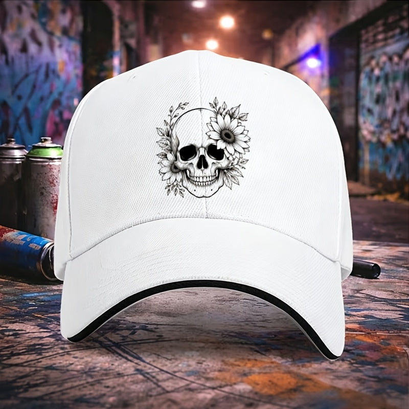 Sandwich Brim Baseball Cap, Adjustable Unisex Casual Hat, Ideal for Halloween Christmas Party, Holiday Gift for Daily Outdoor Wear