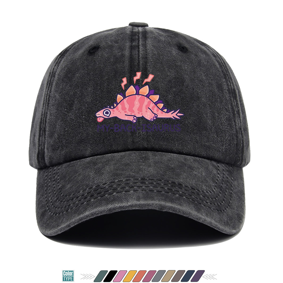 1pc Fun Cartoon Dinosaur "MY-BA-ISAURUS" Printed Baseball Cap, Comfortable Breathable Sun Hat, Fashionable Cute Trendy Unisex Hat, Adjustable Size, Friend Casual Hat, Couple Outing Hat, Suitable for Daily Wear, Shopping, Outdoor, Parties, Camping