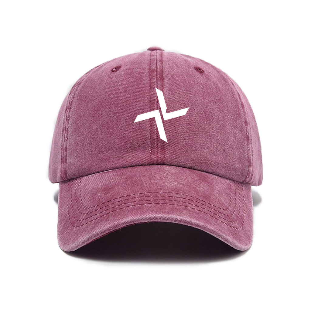 1 Top Water Washed Old Printed Baseball Cap Adult Versatile Easy Windmill Print Washed Old Soft Top Sunshade Baseball Cap Men And Women Fashion Universal Baseball Cap