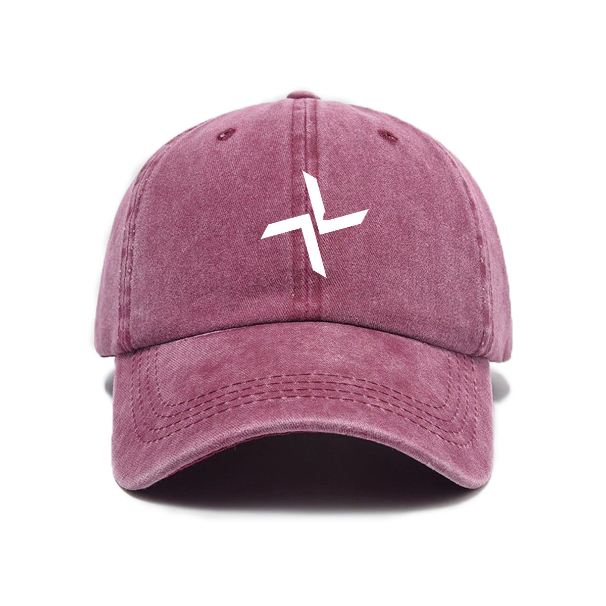 1 Top Water Washed Old Printed Baseball Cap Adult Versatile Easy Windmill Print Washed Old Soft Top Sunshade Baseball Cap Men And Women Fashion Universal Baseball Cap