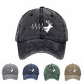 Casual Baseball Cap Featuring a Deer Head EKG Line, Perfect for Outdoor Everyday Wear