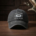 Vintage 1956 Lid Edition Design, Celebrating an Aesthetic And Its Timeless Appeal. American Retro Washed Distressed Printed Baseball Cap for Men And Women, Spring And Autumn Outdoor Sun Hat, Personalized Trendy Hip-Hop Duckbill Cap