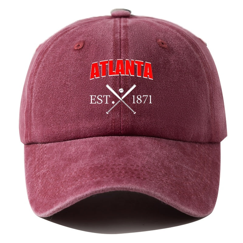 A Unisex Men's Baseball Cap with Cartoon Print, Adjustable and Stylish, Suitable for Outdoor Camping, Hiking, and Fishing