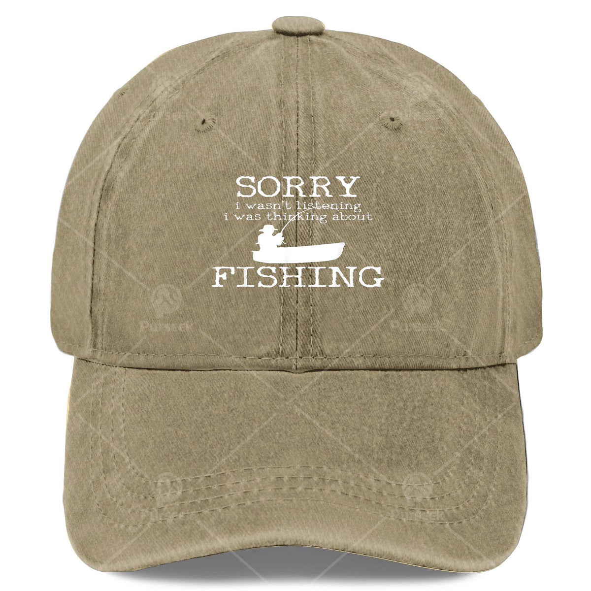 Sorry I Wasnt Listening I Was Thinking About Fishing Baseball Hat Unisex