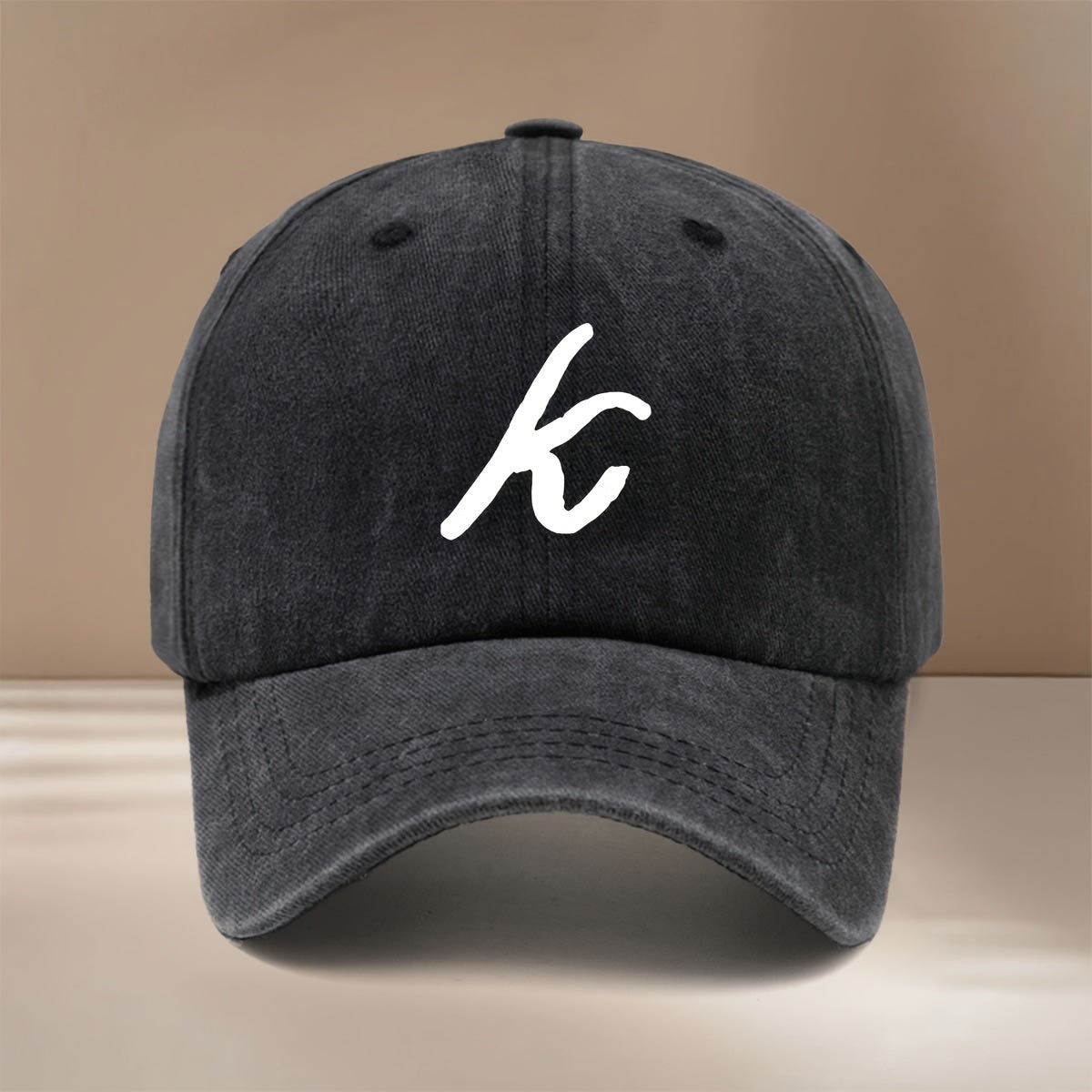 This Is a Comfortable And Trendy Baseball Cap Featuring a Handwritten Letter 'K' Design. It Has an Adjustable Size And Is Suitable for Both Men And Women. The Easy And Lightweight Curved-Brim Hat Is Perfect for Outdoor Sports, Gatherings