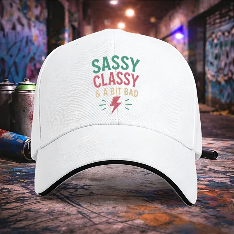 Sandwich Brim Baseball Cap, Adjustable Unisex Casual Hat, Ideal for Halloween Christmas Party, Holiday Gift for Daily Outdoor Wear