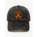 Orange Ribbon Multiple Sclerosis Awareness Hat for Men Women Vintage Baseball Cap Casual Streetwear Gift