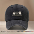 This Is a Baseball Cap with a Small Flock of Sheep Print, Suitable for All Seasons, with an Adjustable Size. It's a Unisex Hip-hop Hat, a Lightweight and Simple Snapback Cap for Outdoor Sports, Dinners, and Camping. It's a Trendy  Curved-brim Hat