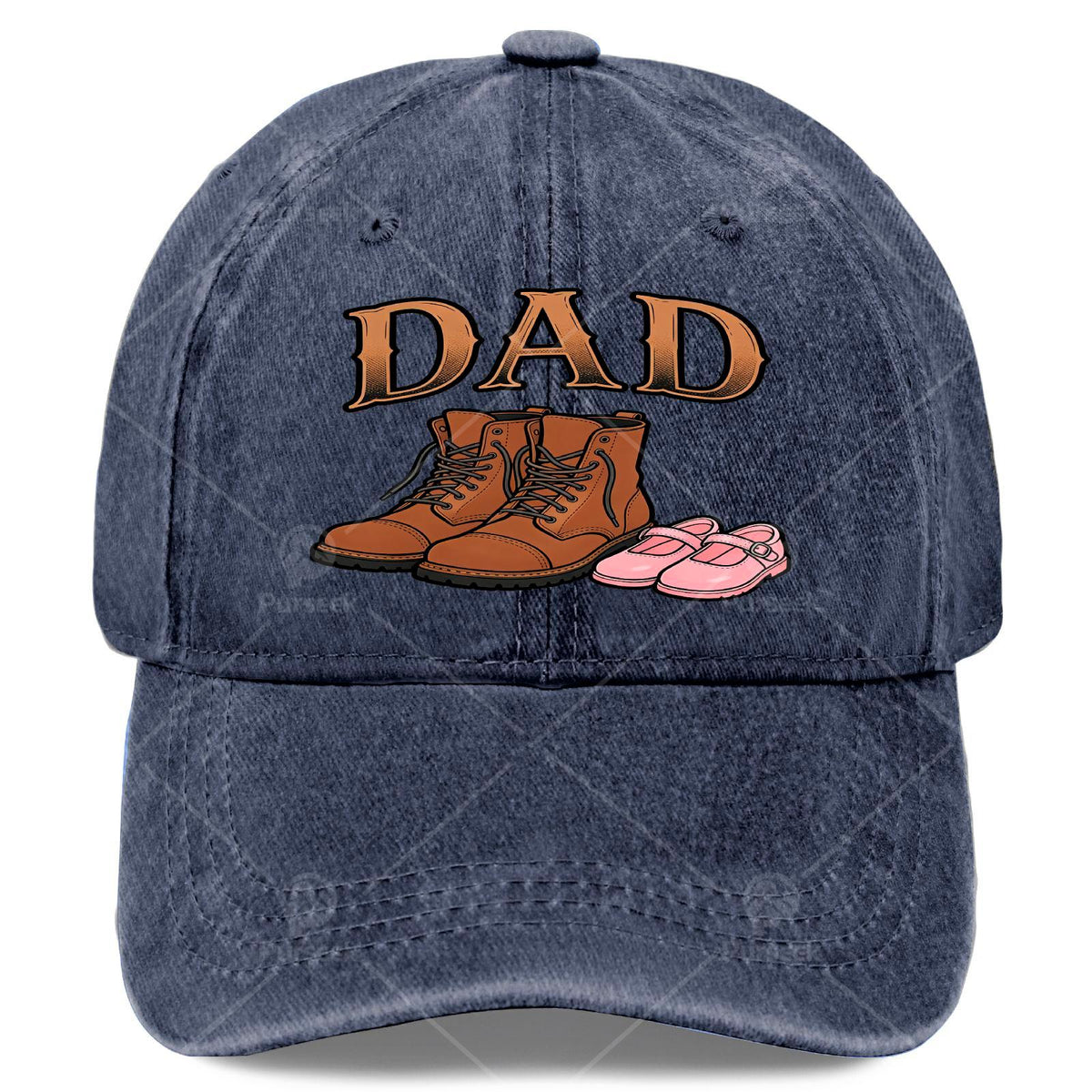Proud Father of a Daughter, Vintage Boots, Unisex Baseball