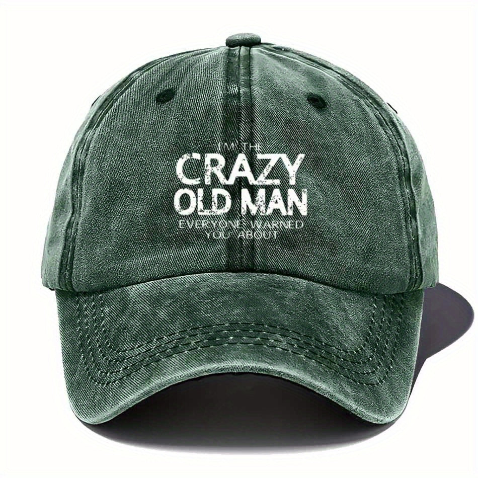 Distressed Vintage Baseball Cap, Distressed Lettering And Rebellious Slogans, Street Culture, Adjustable, Lightweight, Sun Hat