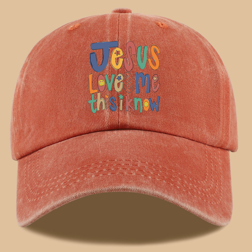1pc Christian-themed Printed Baseball Cap with a Warm and Affectionate Design, Featuring Rounded, Cute, and Colorful Text. Lightweight, Comfortable, and Breathable Sun Hat with a Stylish, Simple, and Aesthetically Pleasing Look. Adjustable Size